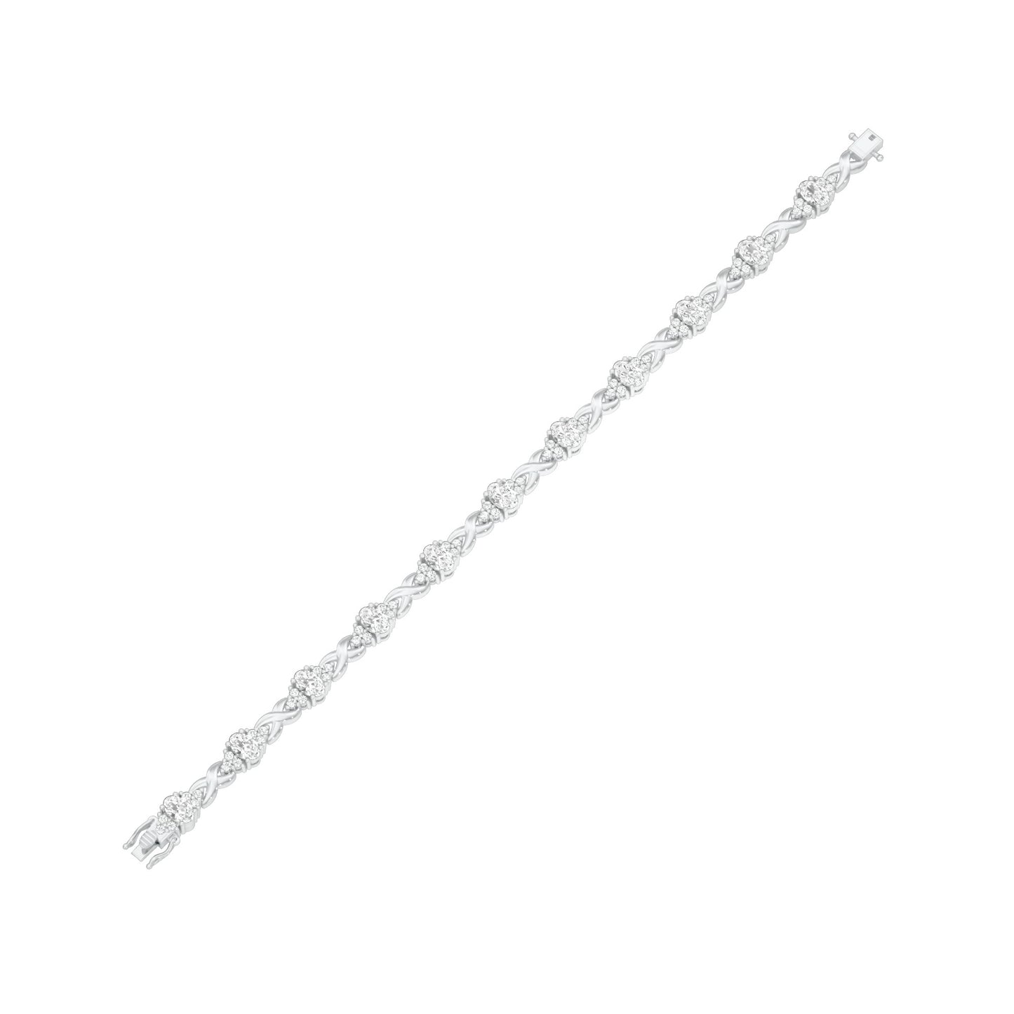 Glowbomb Diamond Tennis Bracelet 18 KT / White Gold