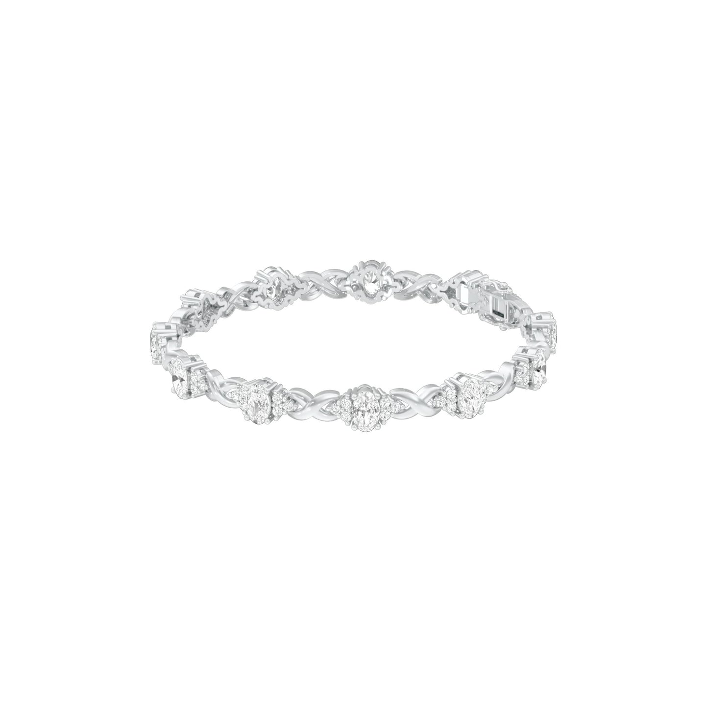 Glowbomb Diamond Tennis Bracelet 18 KT / White Gold