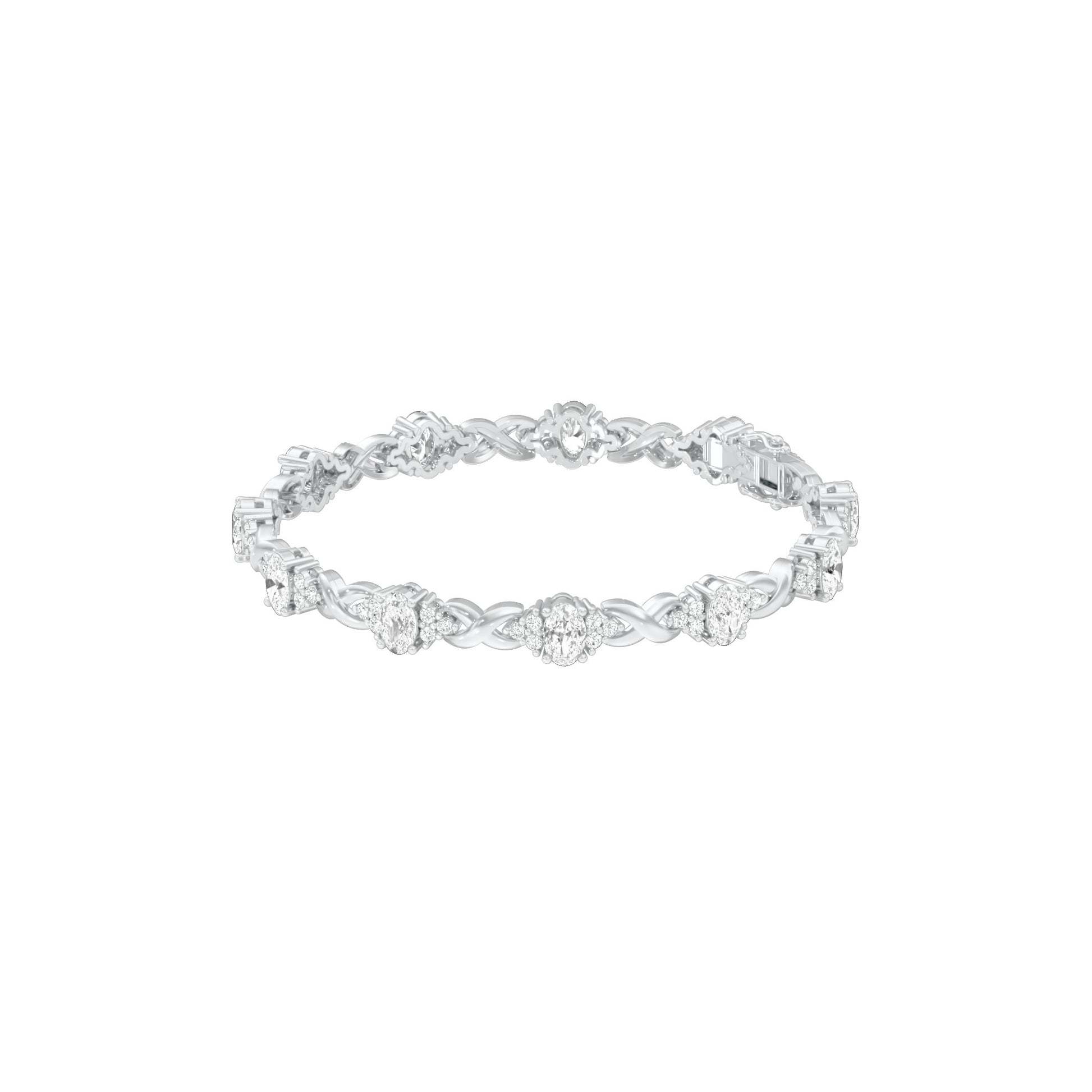 Glowbomb Diamond Tennis Bracelet 18 KT / White Gold