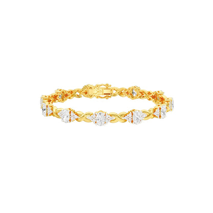 Glowbomb Diamond Tennis Bracelet 18 KT / Yellow Gold