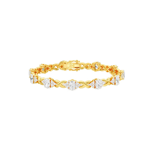 Glowbomb Diamond Tennis Bracelet 18 KT / Yellow Gold