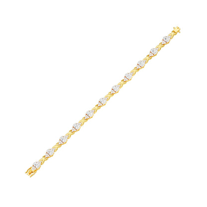 Glowbomb Diamond Tennis Bracelet 18 KT / Yellow Gold