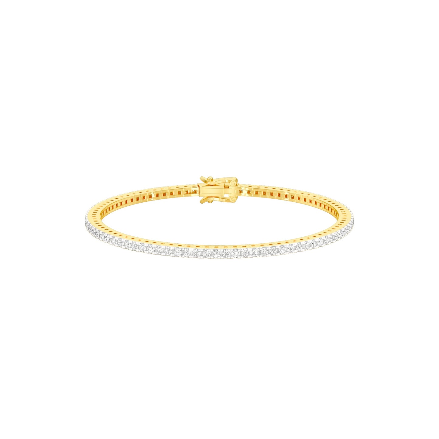Crushline Diamond Tennis Bracelet 18 KT / Yellow Gold