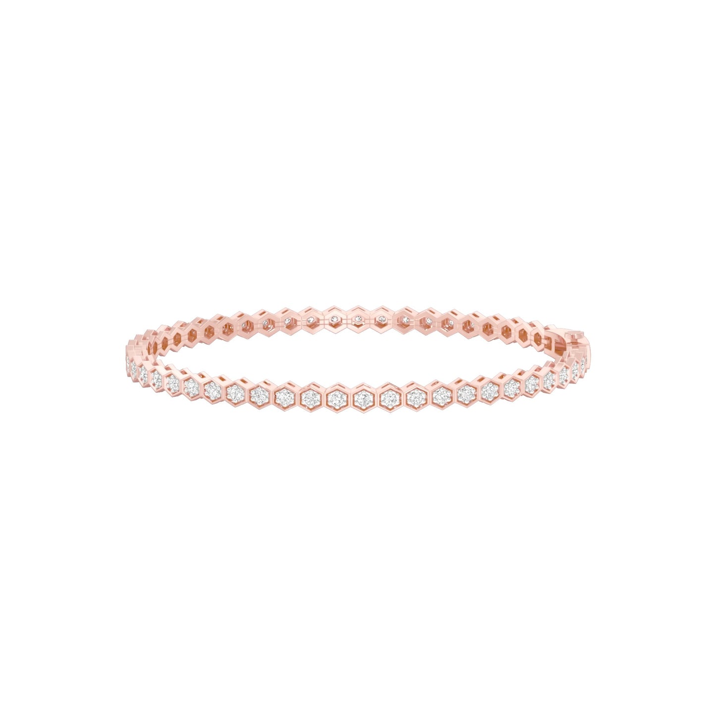 Opulence Line Diamond Tennis Bracelet 18 KT / Rose Gold