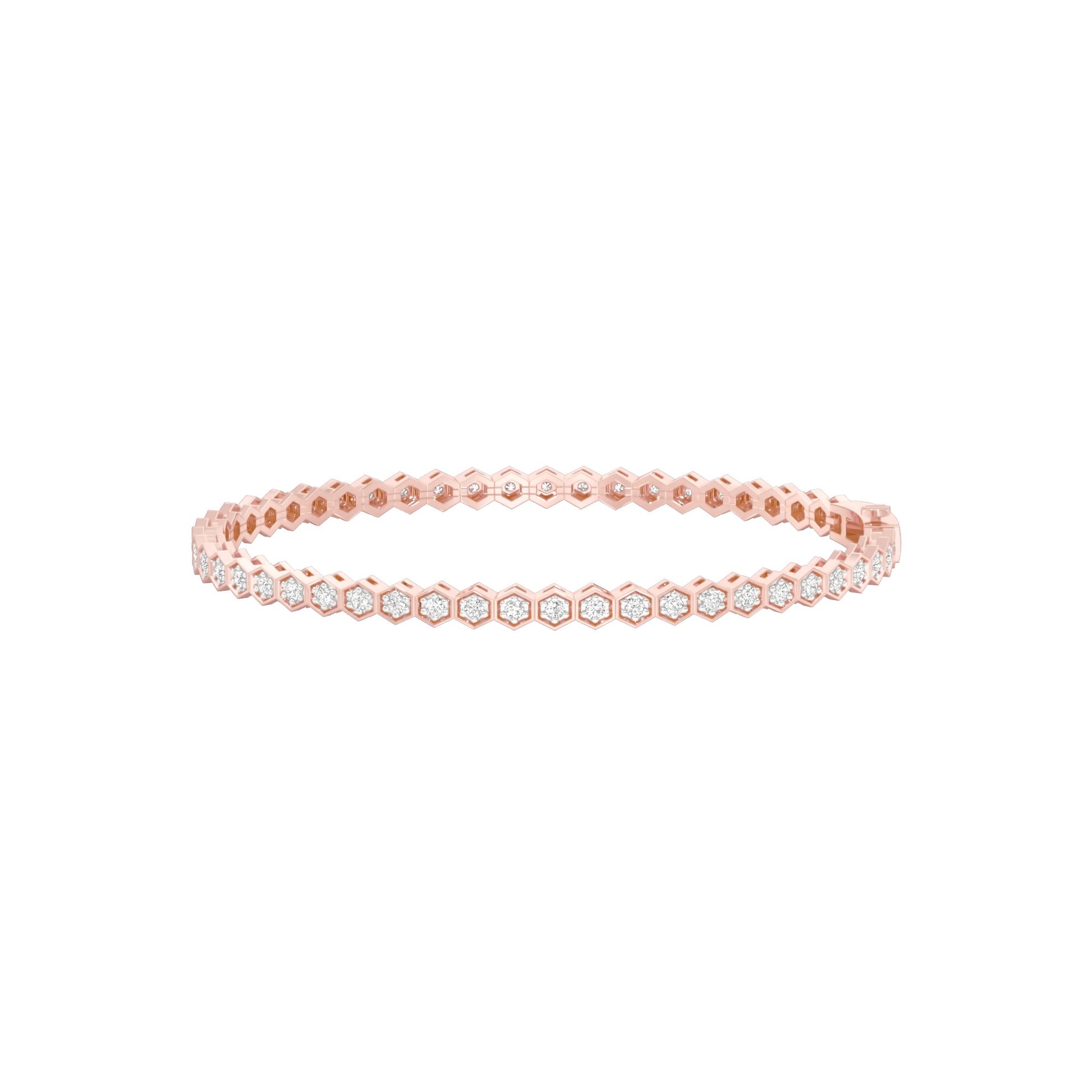 Opulence Line Diamond Tennis Bracelet 18 KT / Rose Gold
