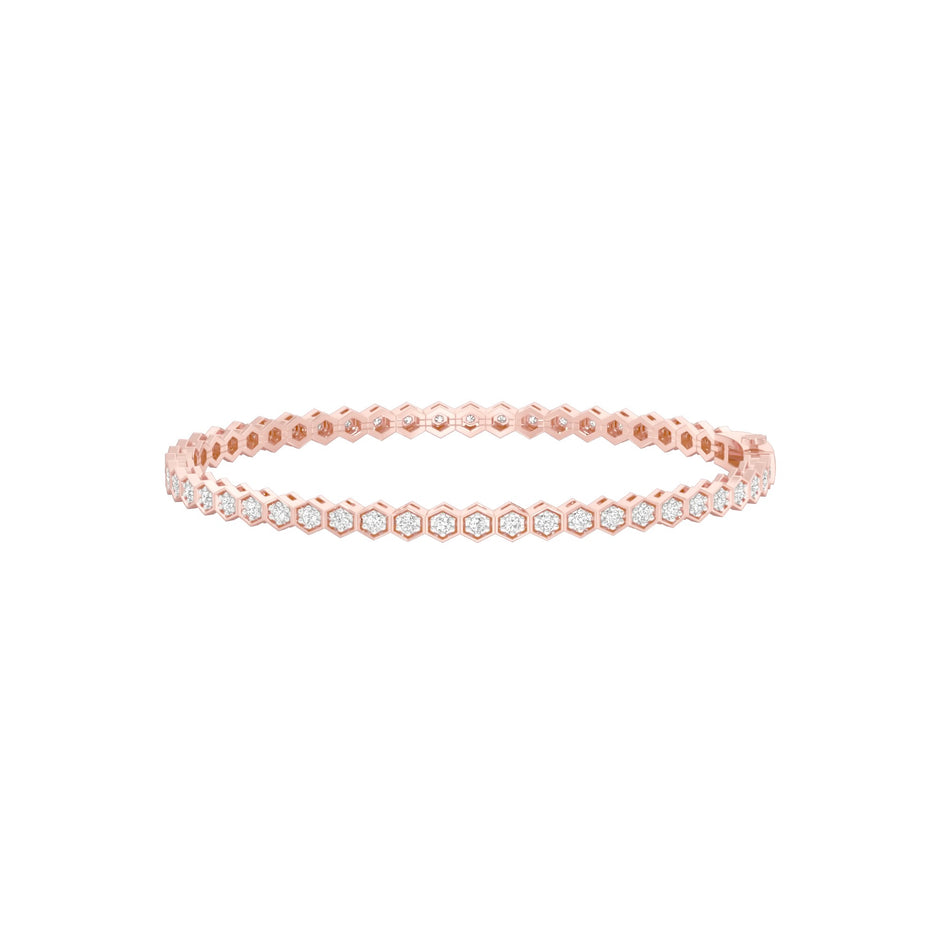 Opulence Line Diamond Tennis Bracelet 18 KT / Rose Gold