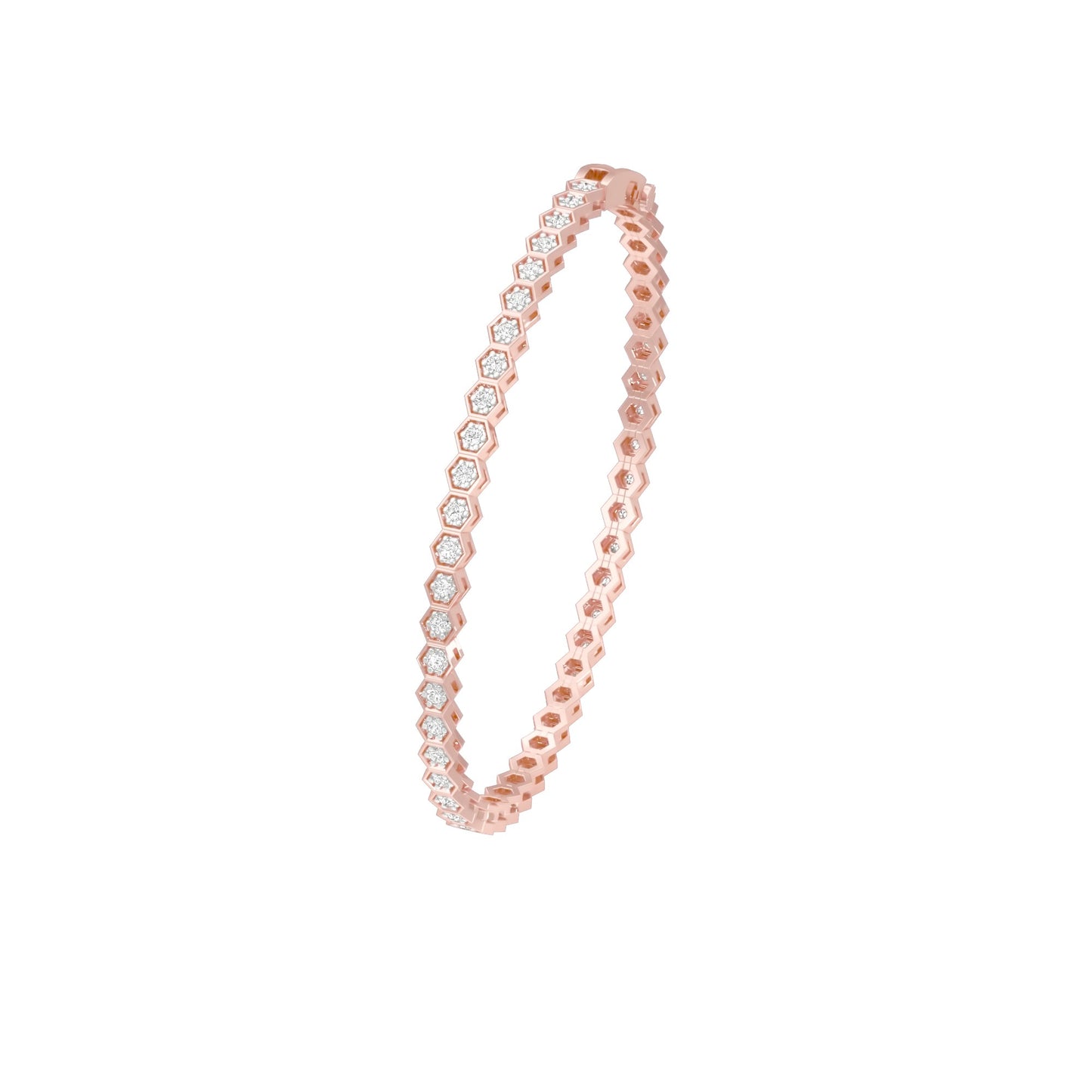 Opulence Line Diamond Tennis Bracelet 18 KT / Rose Gold