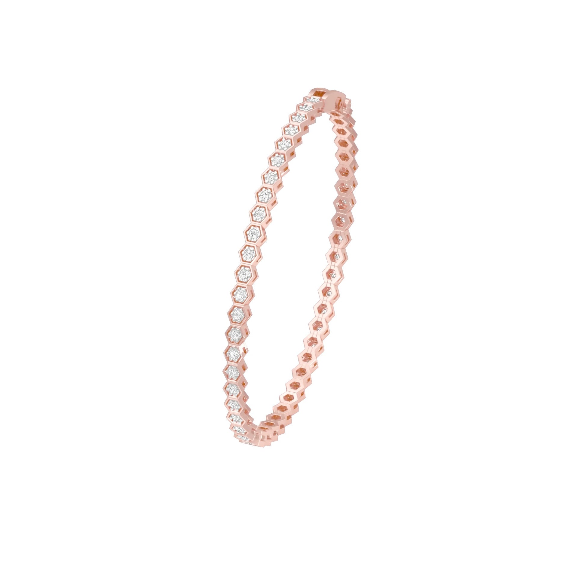 Opulence Line Diamond Tennis Bracelet 18 KT / Rose Gold