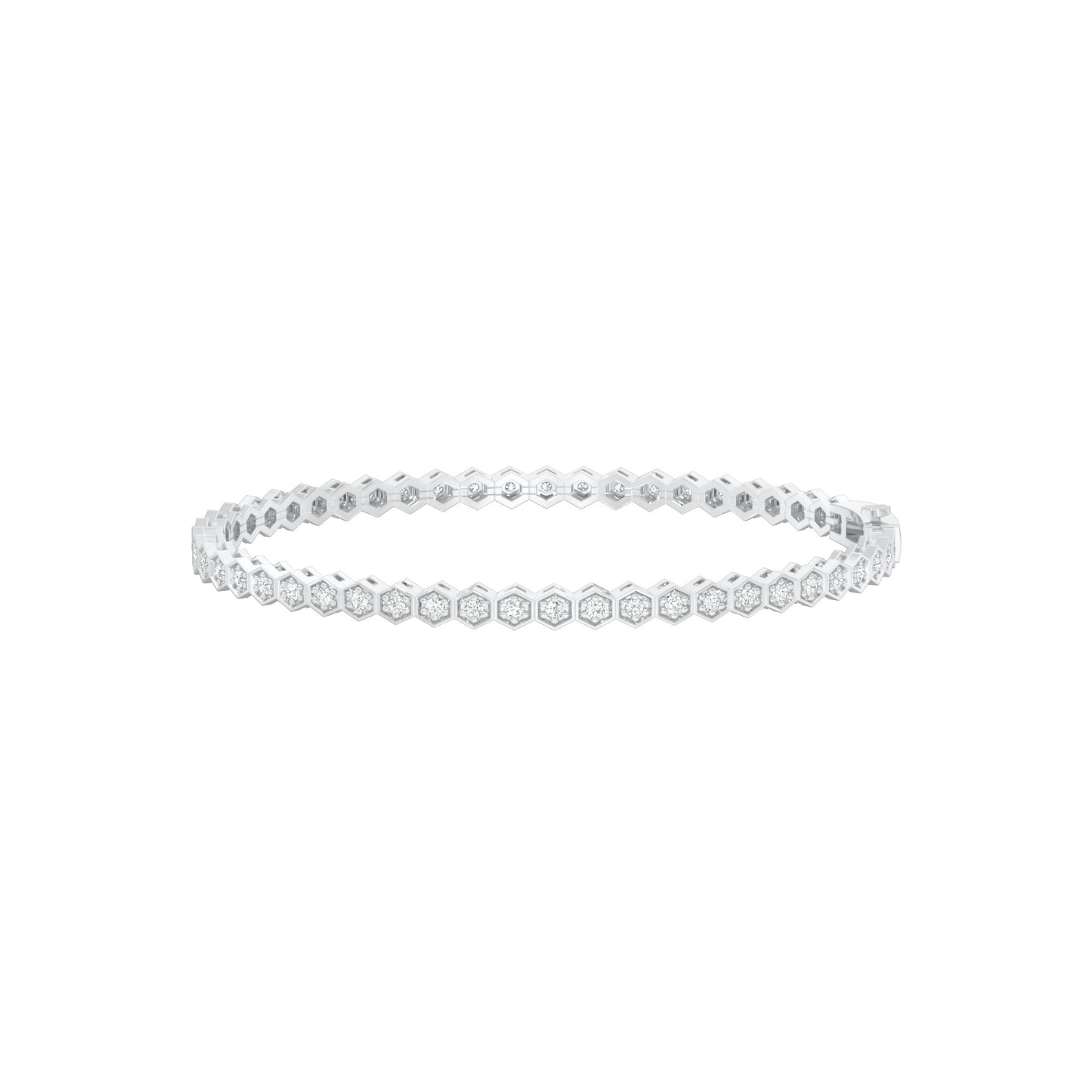 Opulence Line Diamond Tennis Bracelet 18 KT / White Gold