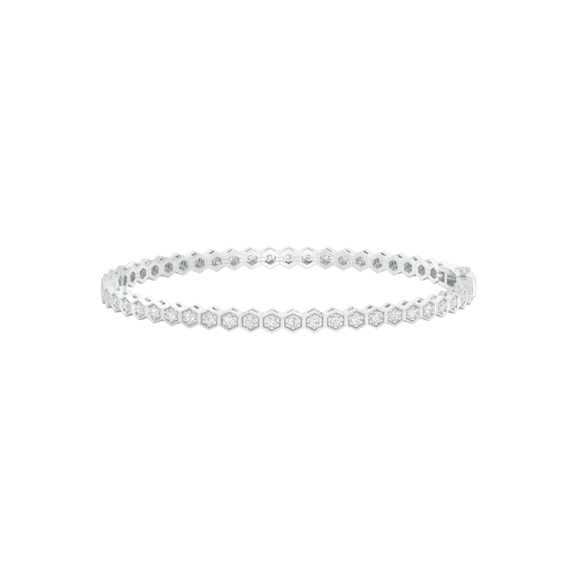 Opulence Line Diamond Tennis Bracelet 18 KT / White Gold
