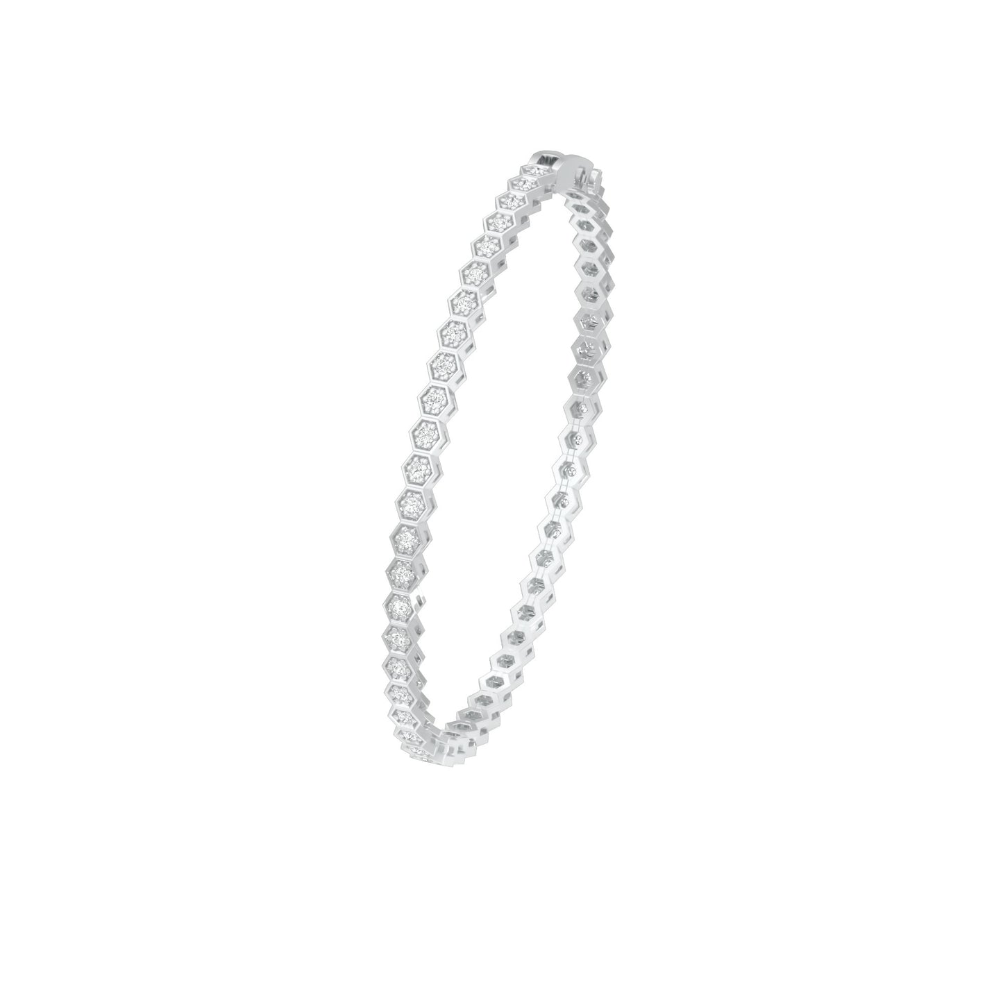 Opulence Line Diamond Tennis Bracelet 18 KT / White Gold