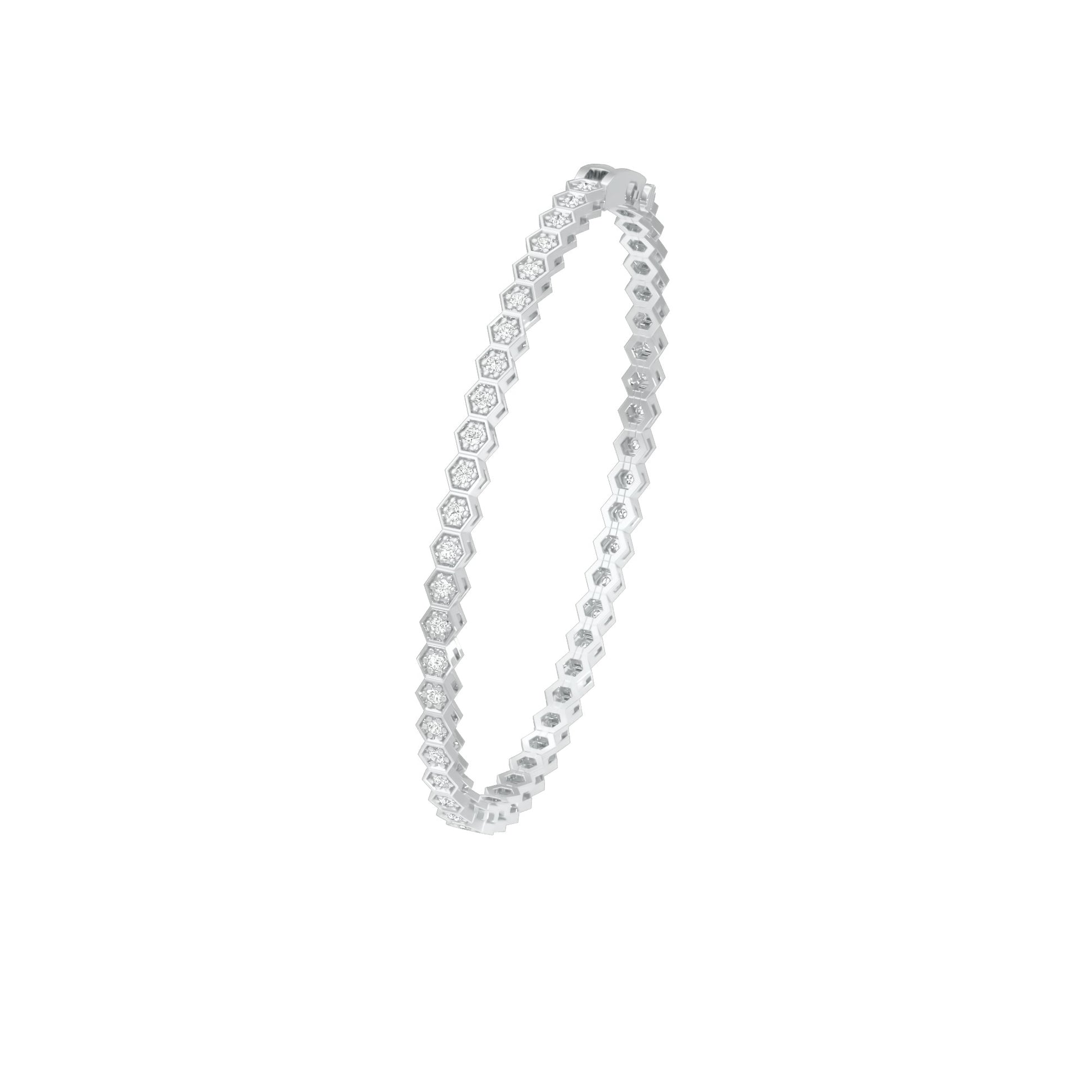 Opulence Line Diamond Tennis Bracelet 18 KT / White Gold
