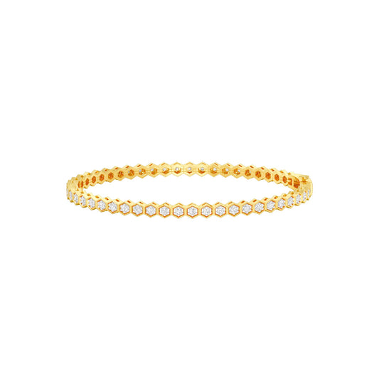 Opulence Line Diamond Tennis Bracelet 18 KT / Yellow Gold