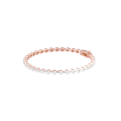 Fresh Burst Diamond Tennis Bracelet 18 KT / Rose Gold