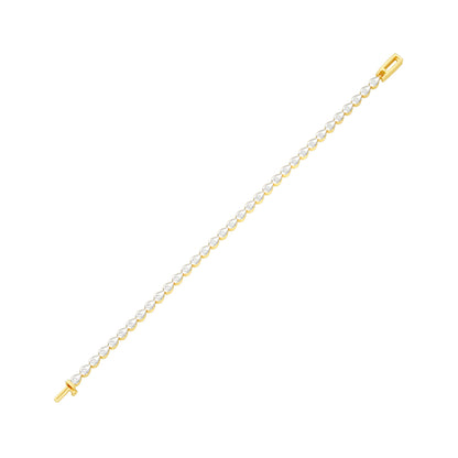Fresh Burst Diamond Tennis Bracelet 18 KT / Yellow Gold