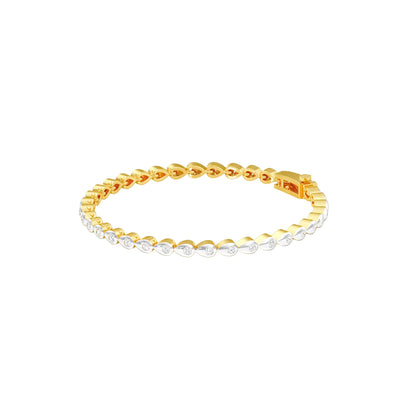 Fresh Burst Diamond Tennis Bracelet 18 KT / Yellow Gold