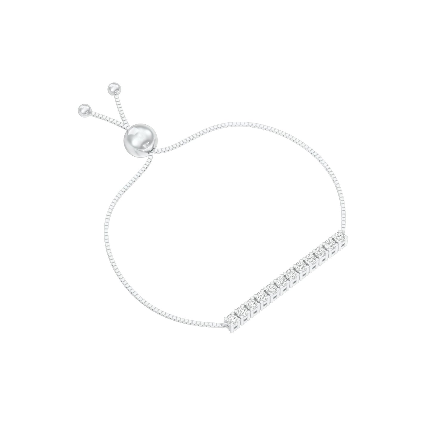 Lines of Her Light Diamond Flexi Bracelet 18 KT / White Gold