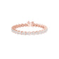 Garland of Brilliance Diamond Tennis Bracelet 18 KT / Rose Gold