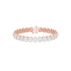 Couture Clasp Diamond Tennis Bracelet 18 KT / Rose Gold