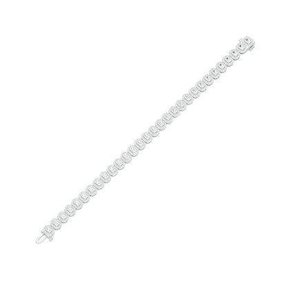 Couture Clasp Diamond Tennis Bracelet 18 KT / White Gold