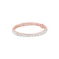 Runway Polished Diamond Tennis Bracelet 18 KT / Rose Gold