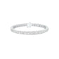 Runway Polished Diamond Tennis Bracelet 18 KT / White Gold