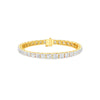Runway Polished Diamond Tennis Bracelet 18 KT / Yellow Gold