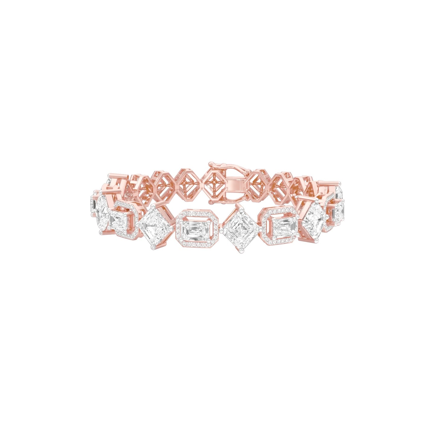 Luxe Loop Diamond Tennis Bracelet 18 KT / Rose Gold