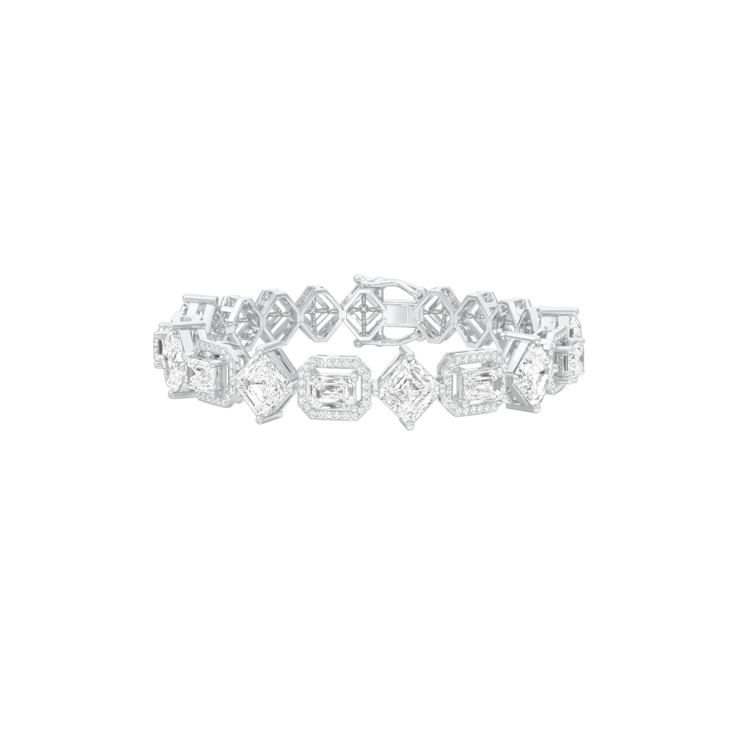 Luxe Loop Diamond Tennis Bracelet 18 KT / White Gold