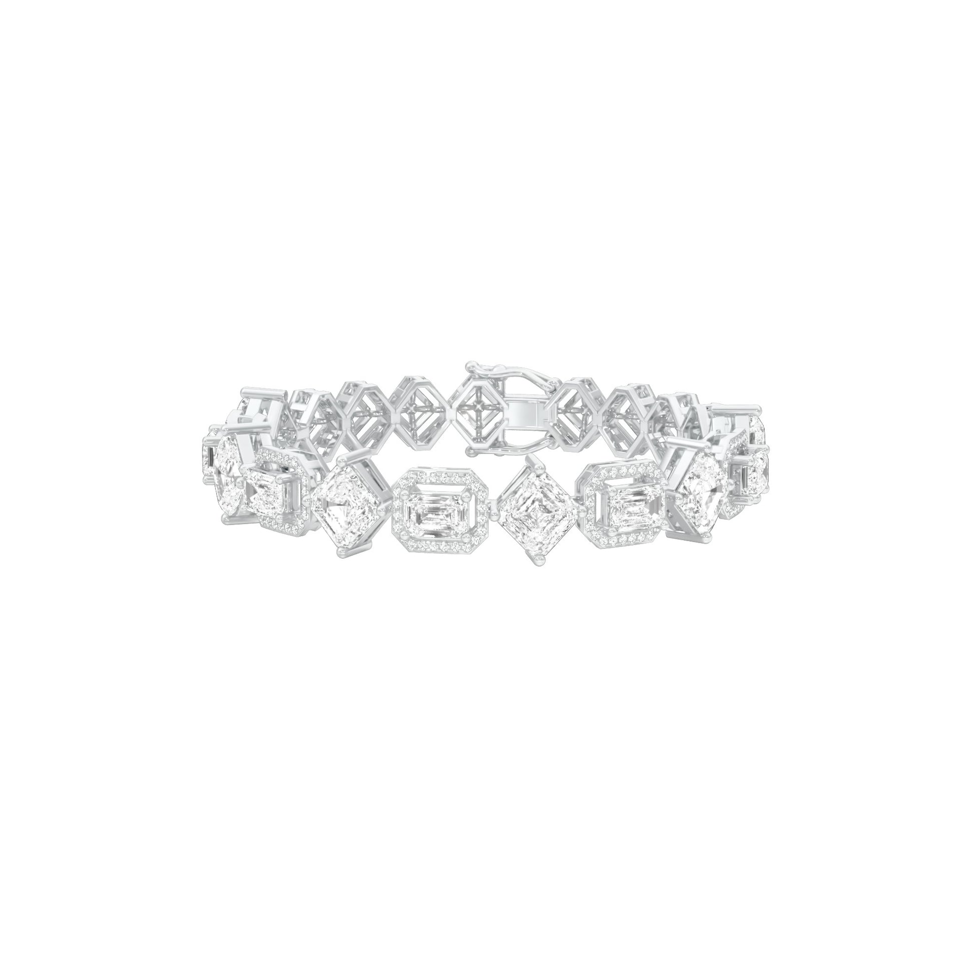 Luxe Loop Diamond Tennis Bracelet 18 KT / White Gold