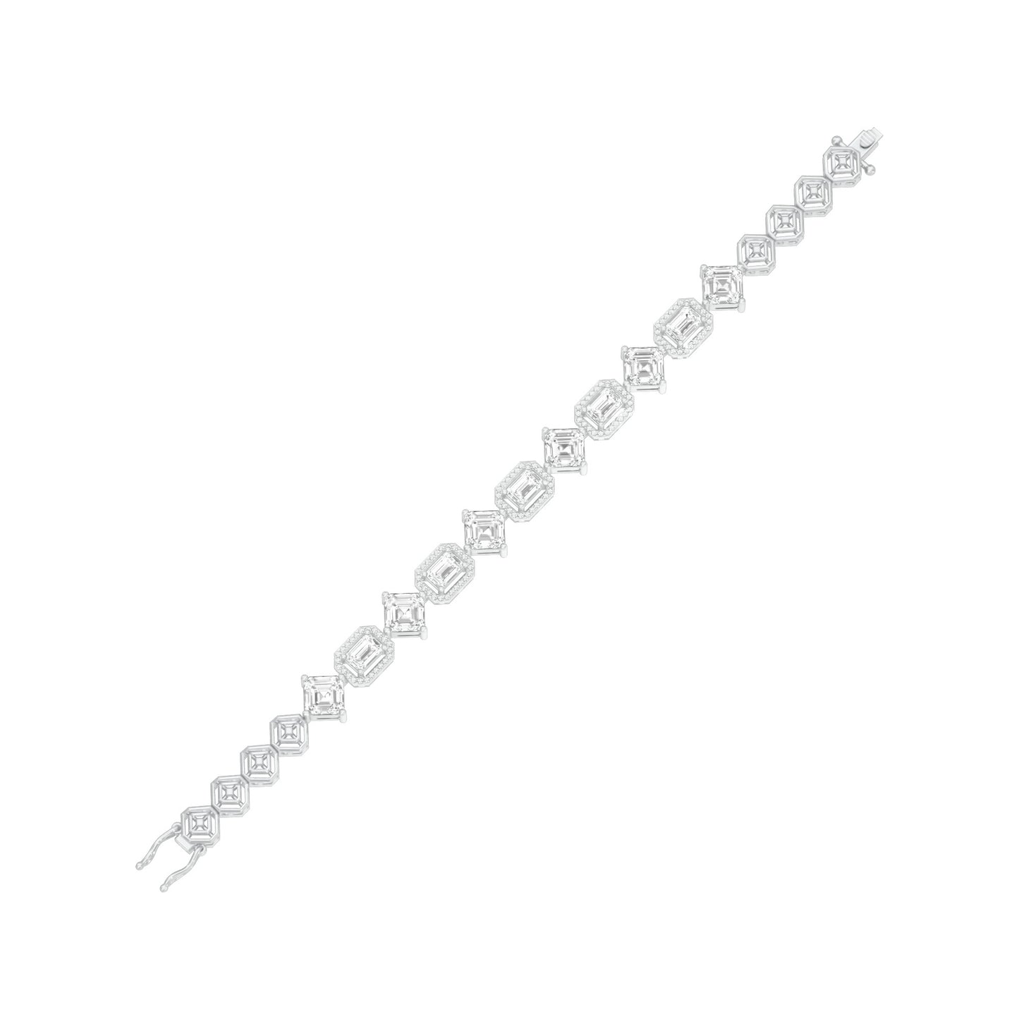 Luxe Loop Diamond Tennis Bracelet 18 KT / White Gold