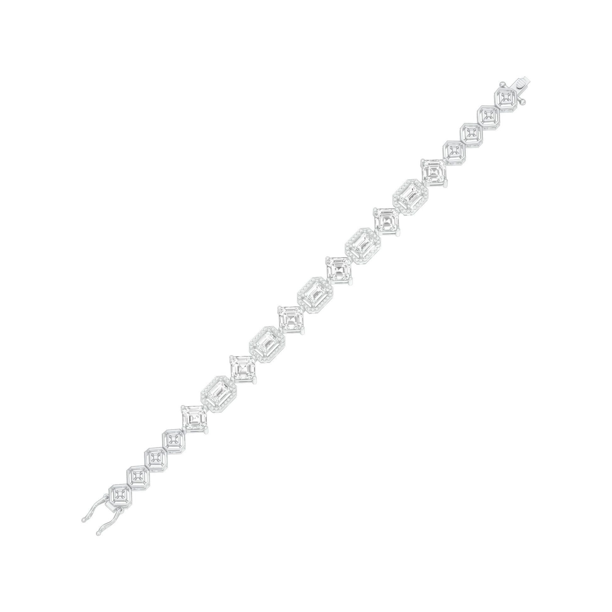 Luxe Loop Diamond Tennis Bracelet 18 KT / White Gold