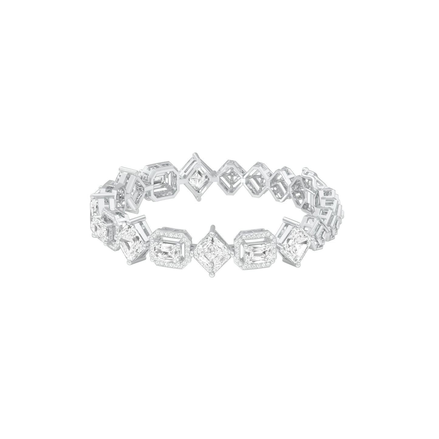 Luxe Loop Diamond Tennis Bracelet 18 KT / White Gold