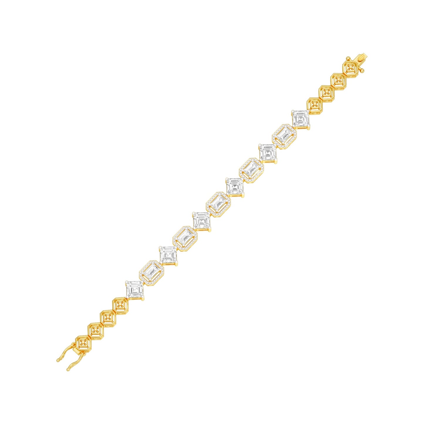 Luxe Loop Diamond Tennis Bracelet 18 KT / Yellow Gold
