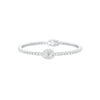 Brilliance Stack Diamond Tennis Bracelet 18 KT / White Gold
