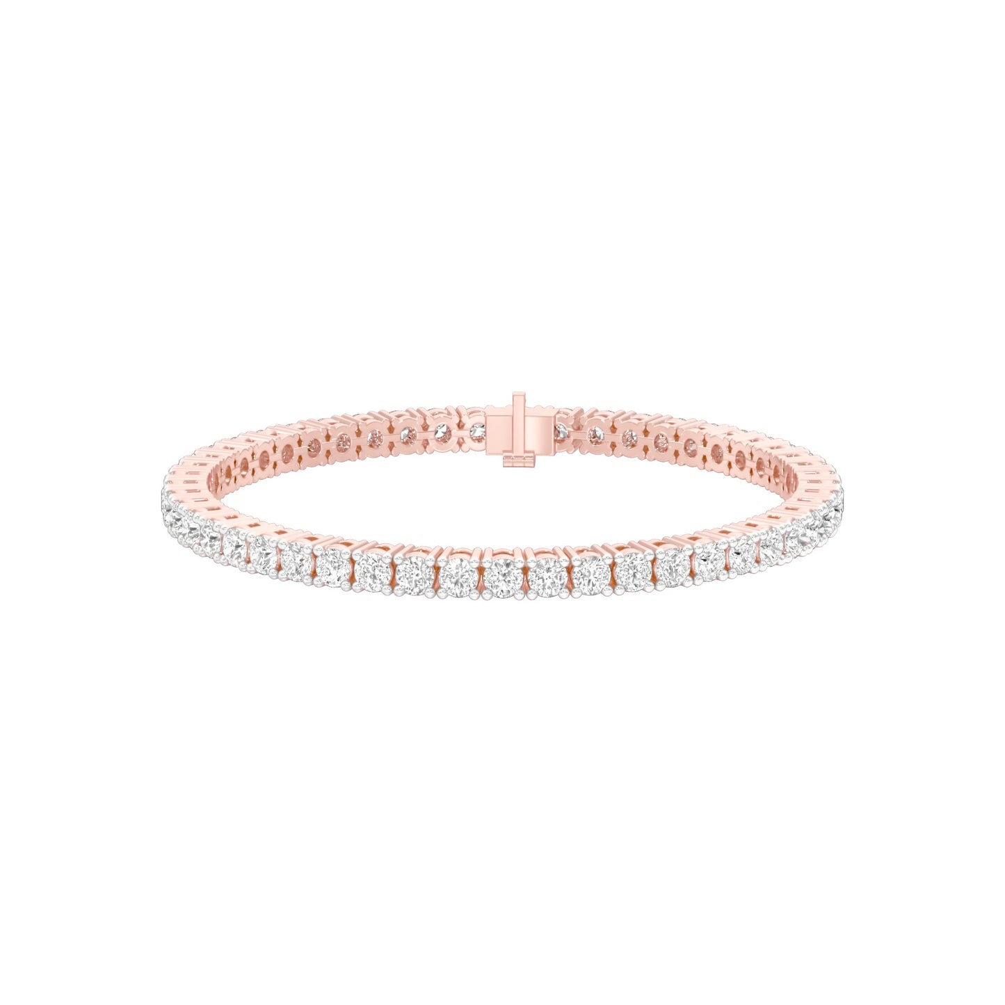 Classic & Composed Diamond Tennis Bracelet 18 KT / Rose Gold