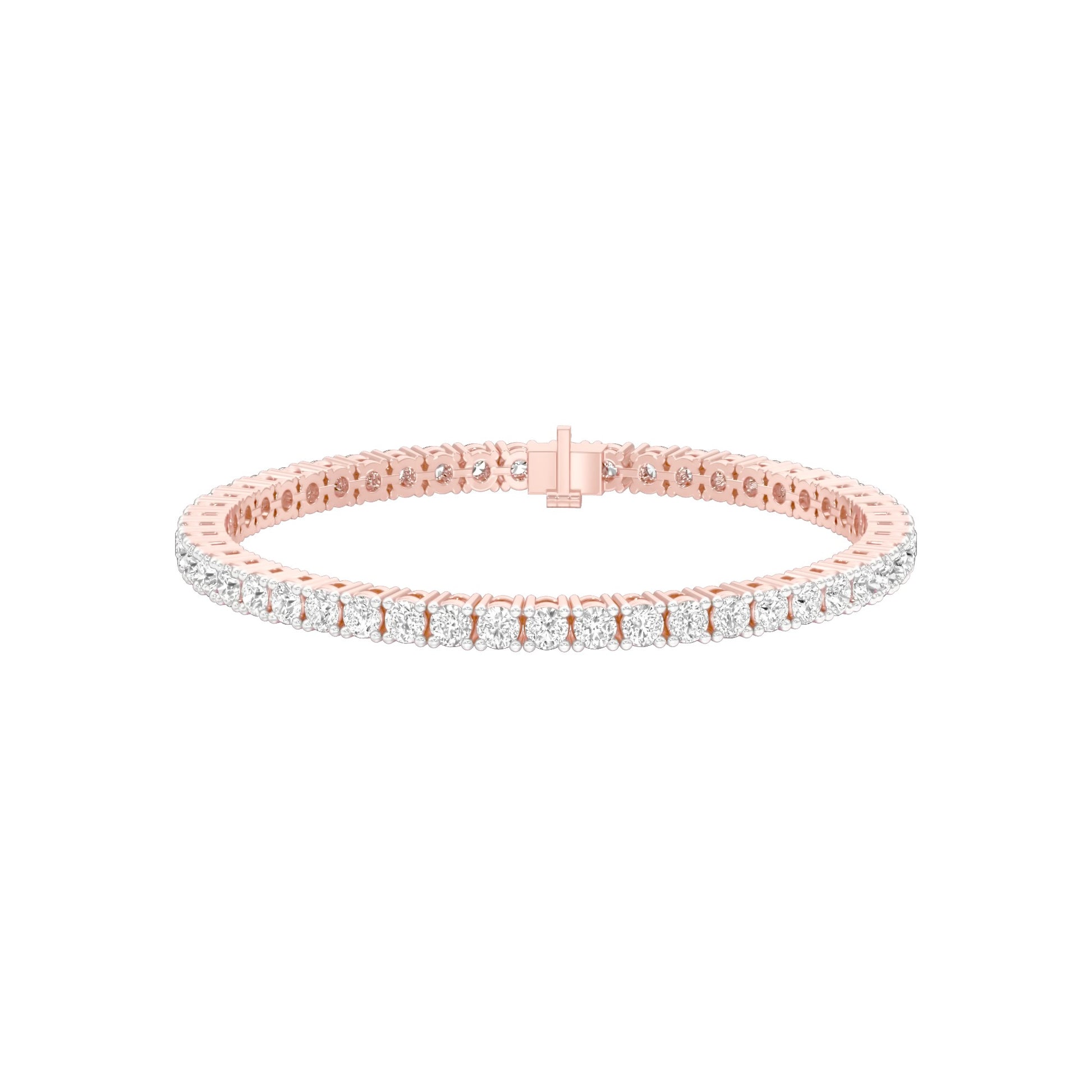 Classic & Composed Diamond Tennis Bracelet 18 KT / Rose Gold