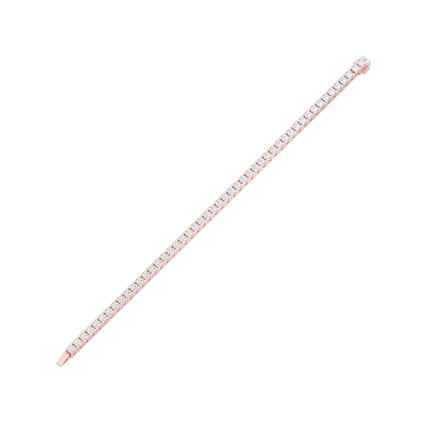 Classic & Composed Diamond Tennis Bracelet 18 KT / Rose Gold