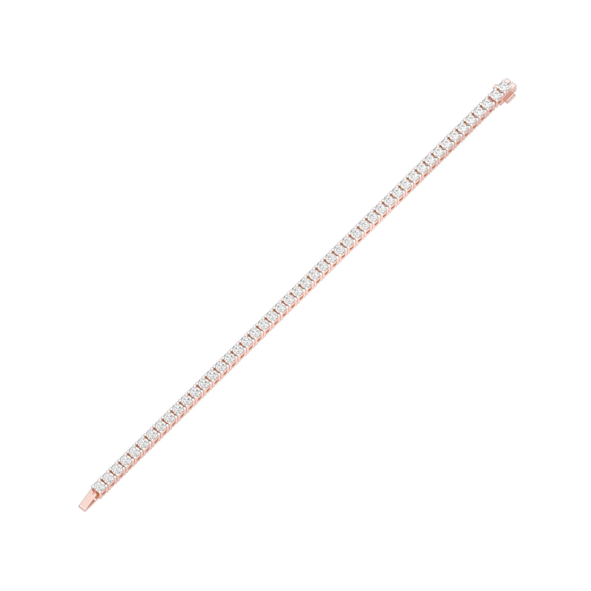 Classic & Composed Diamond Tennis Bracelet 18 KT / Rose Gold