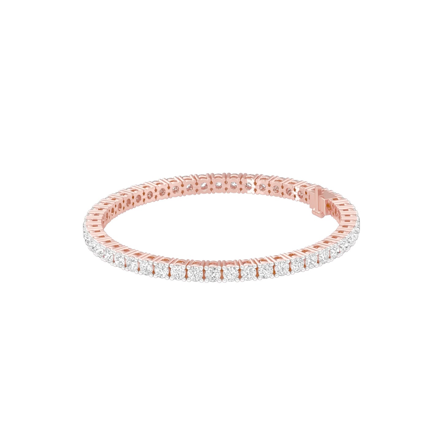 Classic & Composed Diamond Tennis Bracelet 18 KT / Rose Gold
