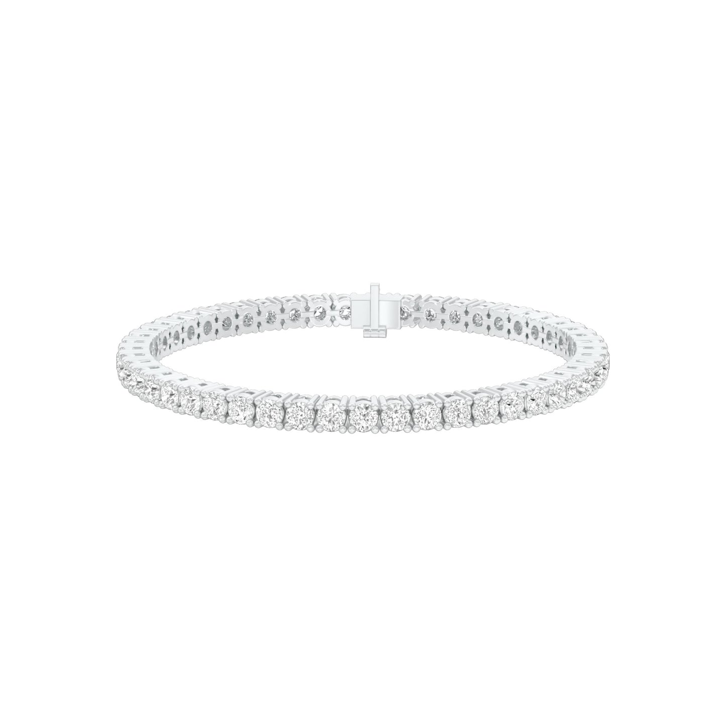 Classic & Composed Diamond Tennis Bracelet 18 KT / White Gold