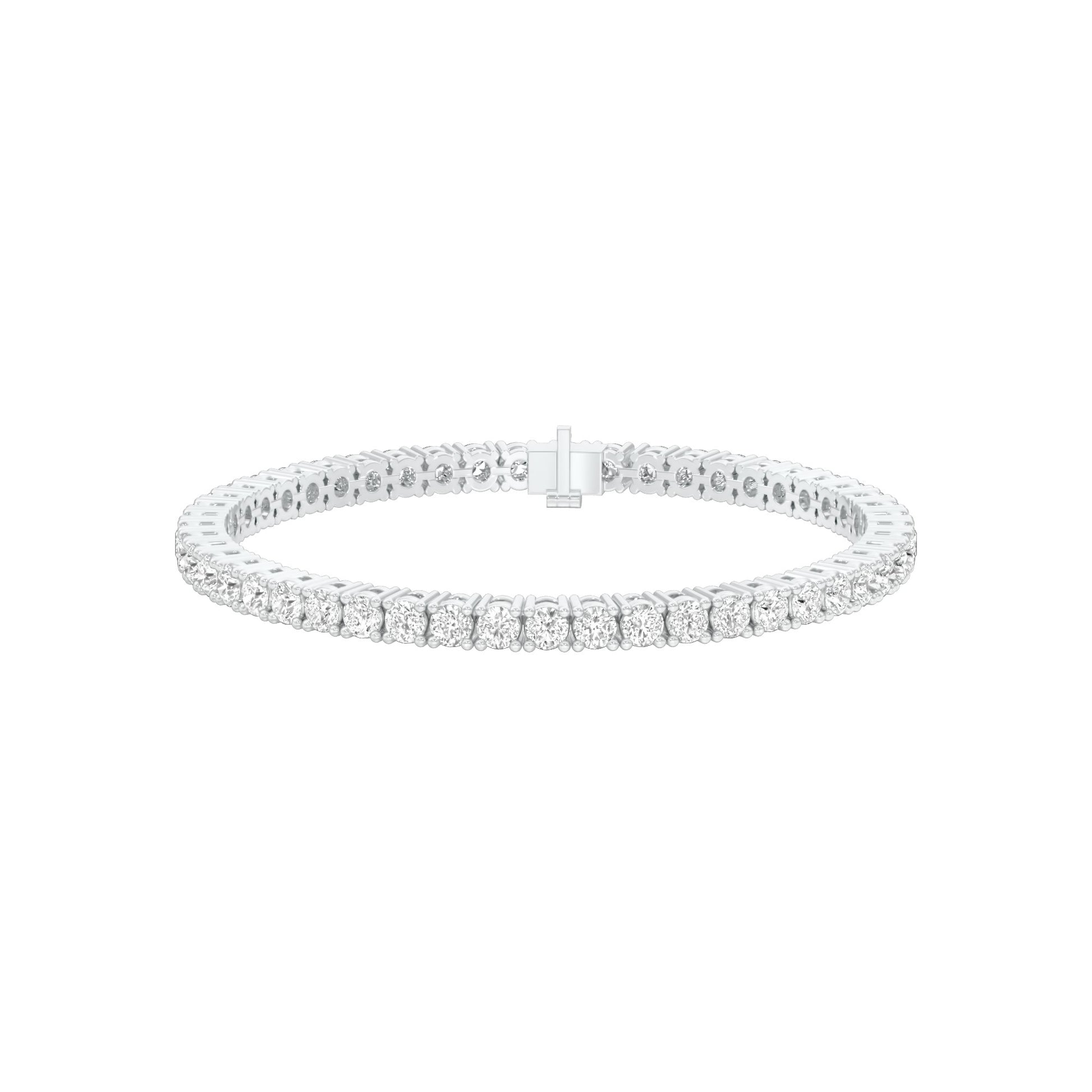 Classic & Composed Diamond Tennis Bracelet 18 KT / White Gold