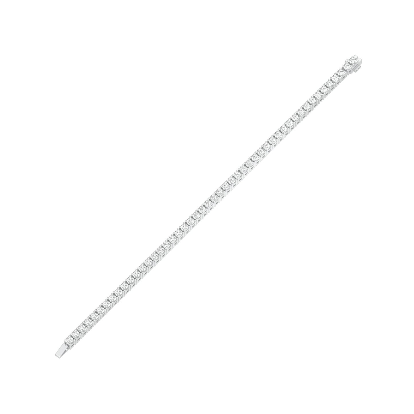 Classic & Composed Diamond Tennis Bracelet 18 KT / White Gold
