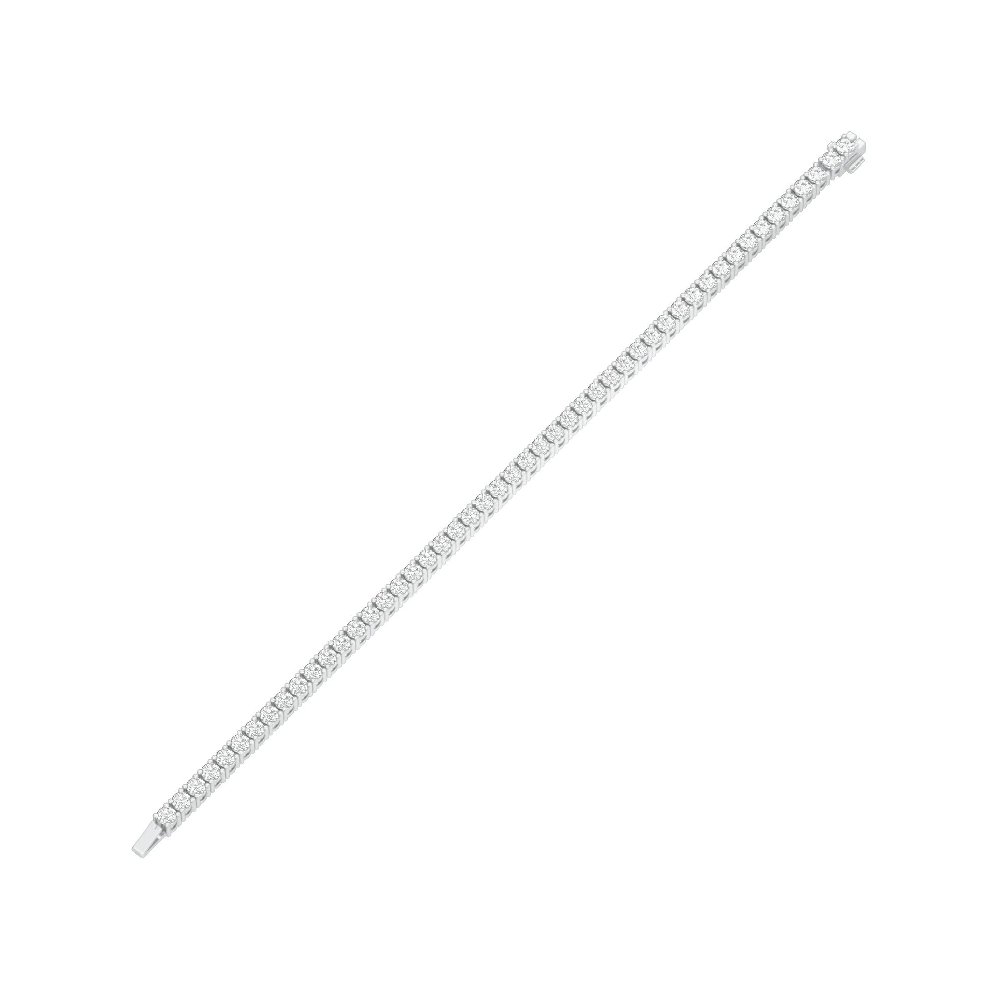 Classic & Composed Diamond Tennis Bracelet 18 KT / White Gold