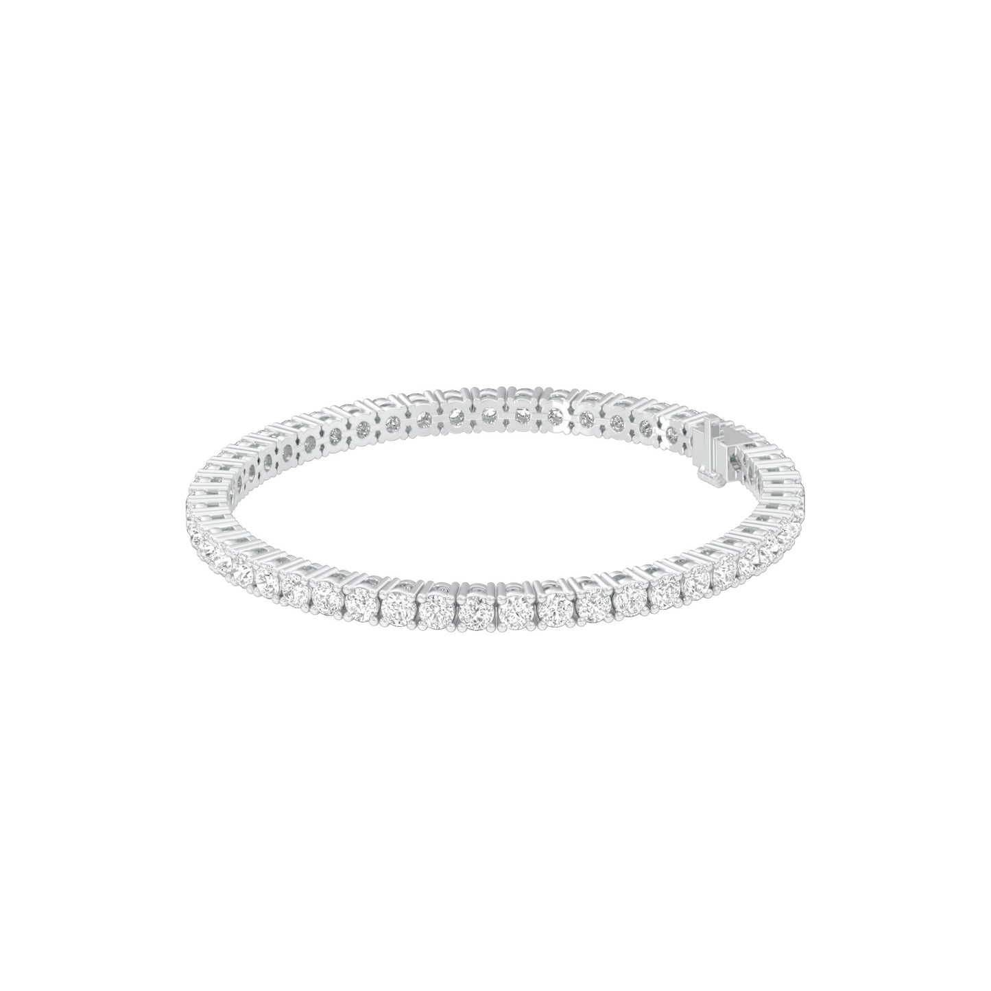 Classic & Composed Diamond Tennis Bracelet 18 KT / White Gold