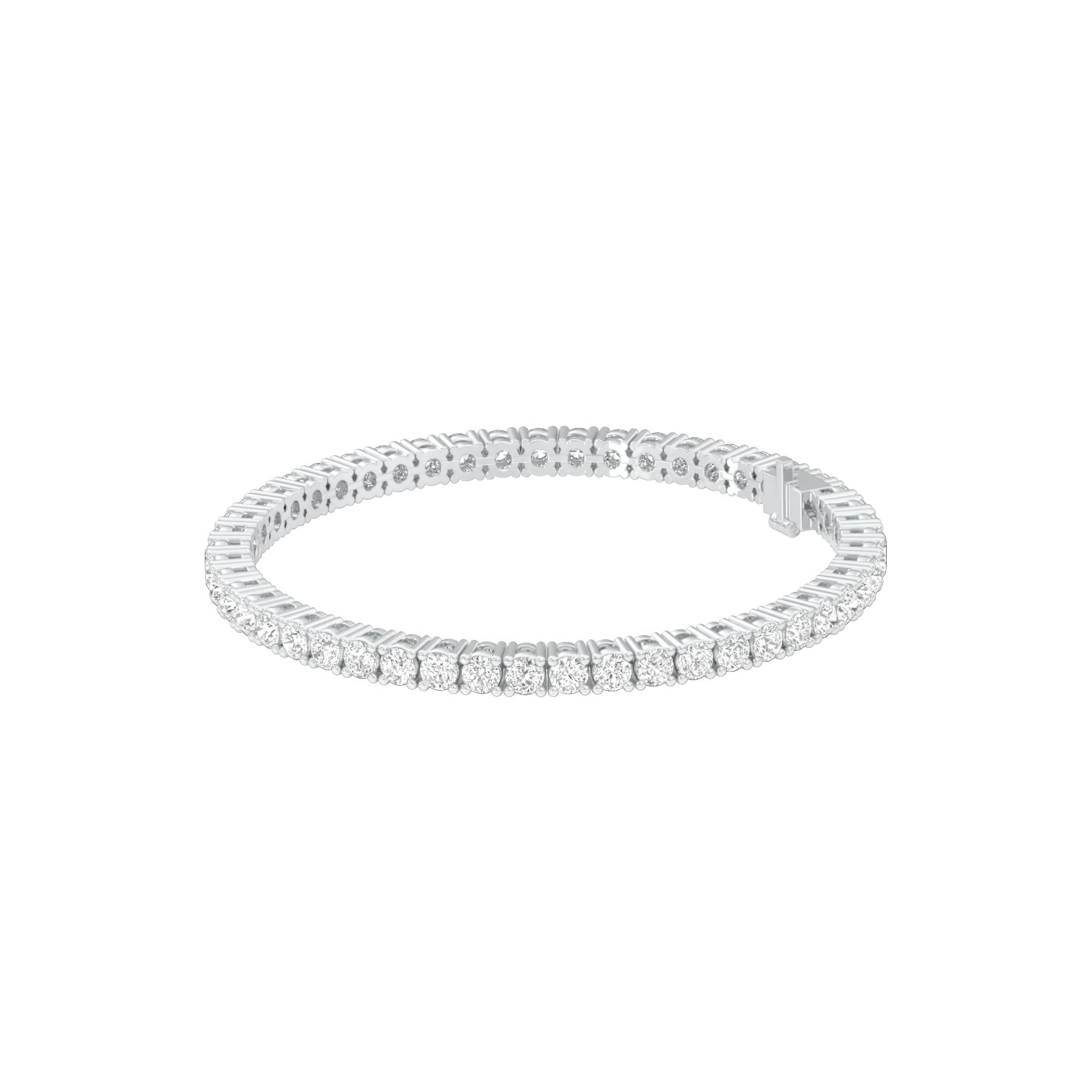 Classic & Composed Diamond Tennis Bracelet 18 KT / White Gold
