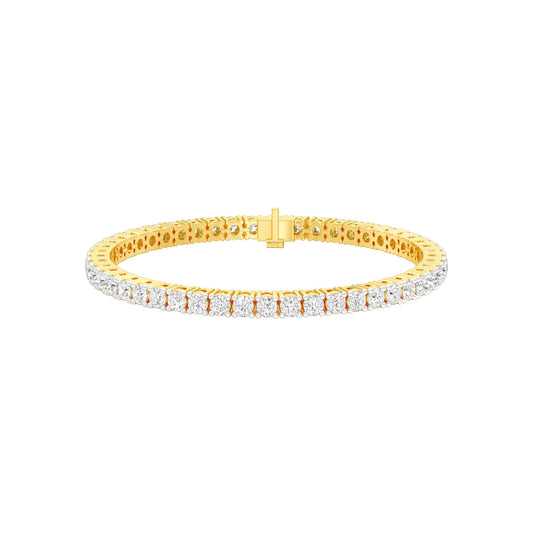 Classic & Composed Diamond Tennis Bracelet 18 KT / Yellow Gold