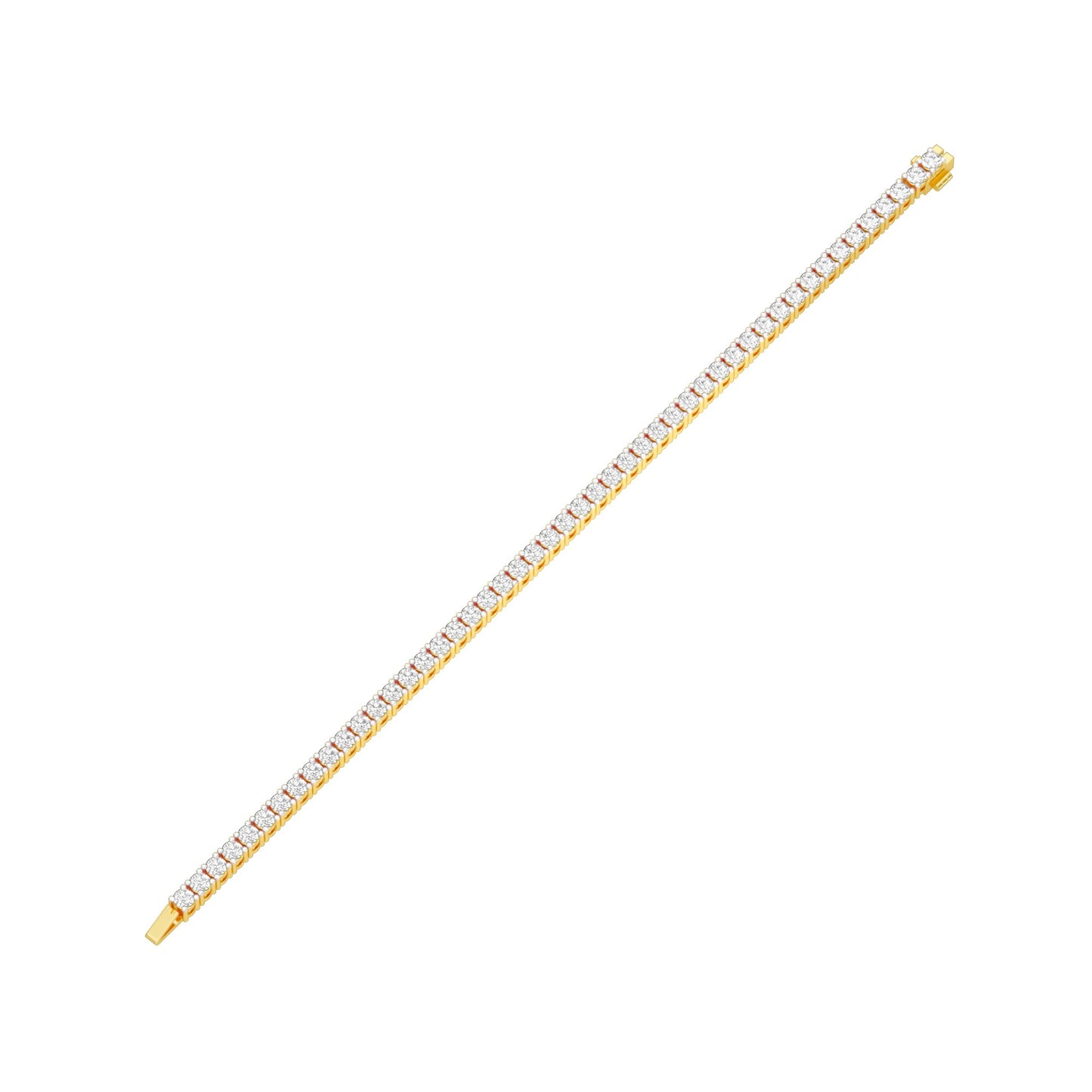 Classic & Composed Diamond Tennis Bracelet 18 KT / Yellow Gold