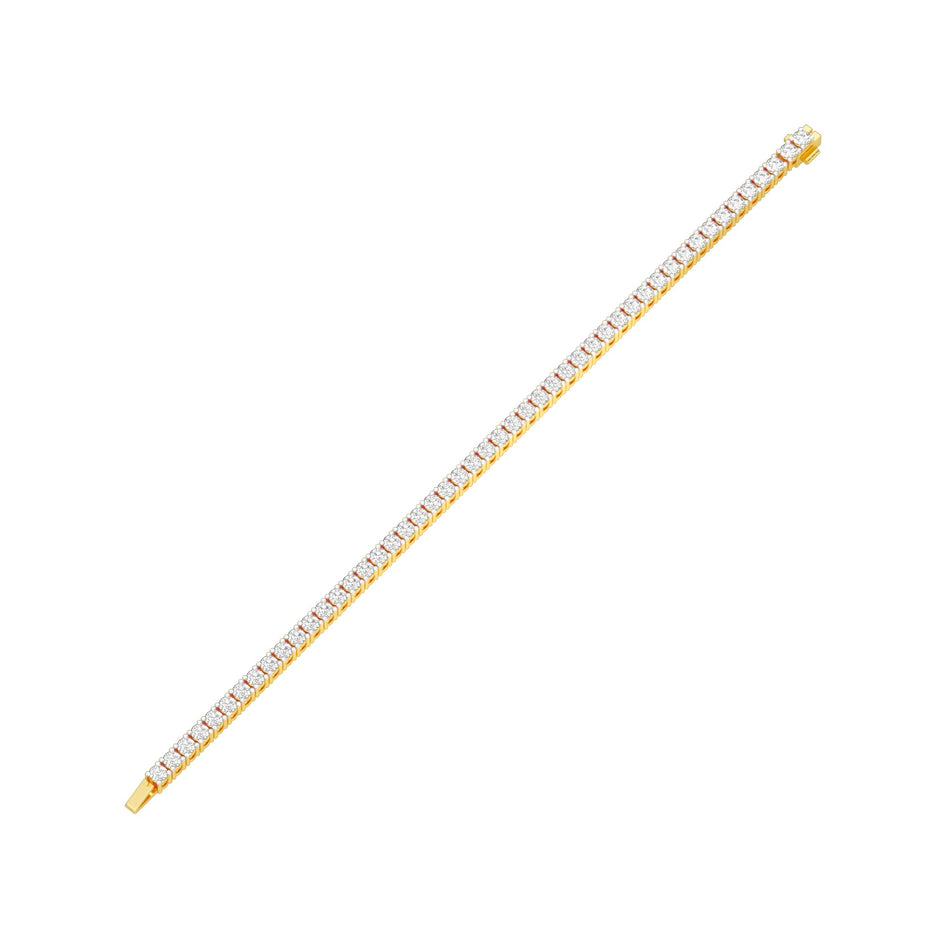 Classic & Composed Diamond Tennis Bracelet 18 KT / Yellow Gold