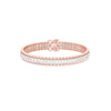 Emerald Curve Diamond Tennis Bracelet 18 KT / Rose Gold